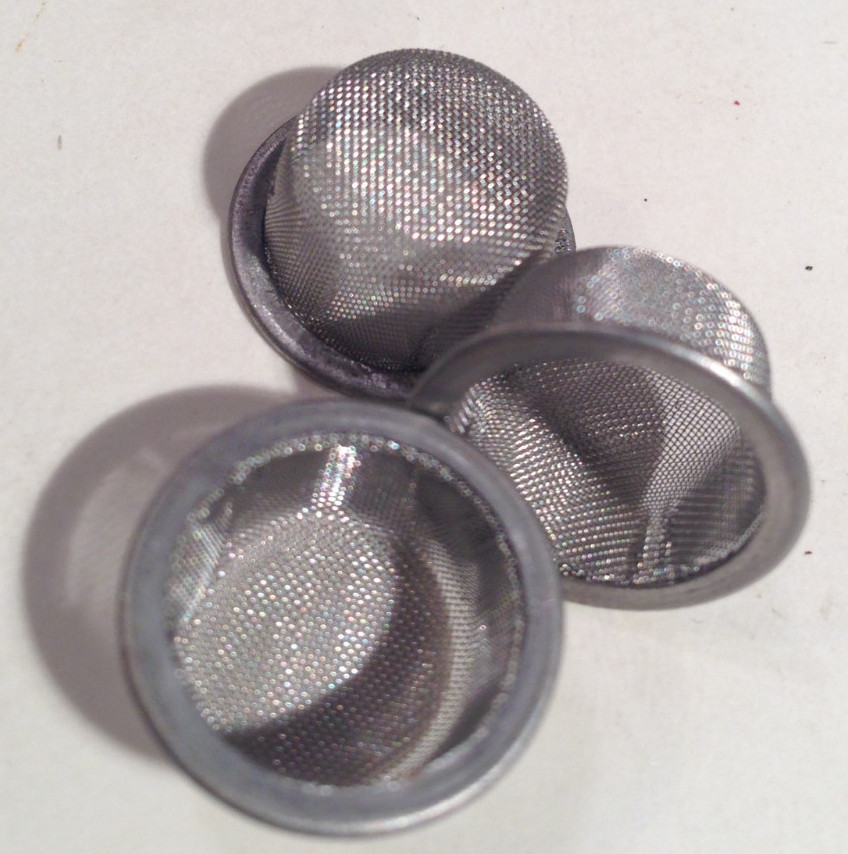 3x Pipe Screen 12mm 1/2" Dome Rim Cup Basket Fine Mesh Bowl Glass Male Slide