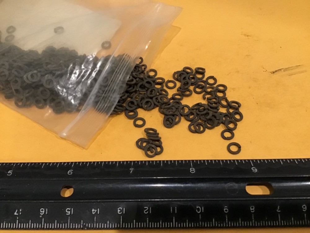 New #6 Stainless Black Oxide Split Lock Washers