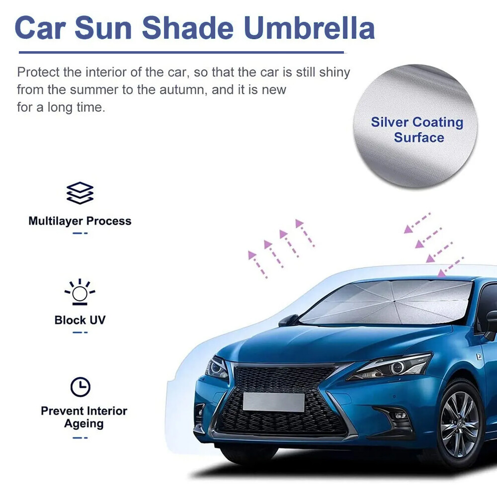 Sun Visor Car Windshield Shade Cover Front Window Shield UV Protection Foldable