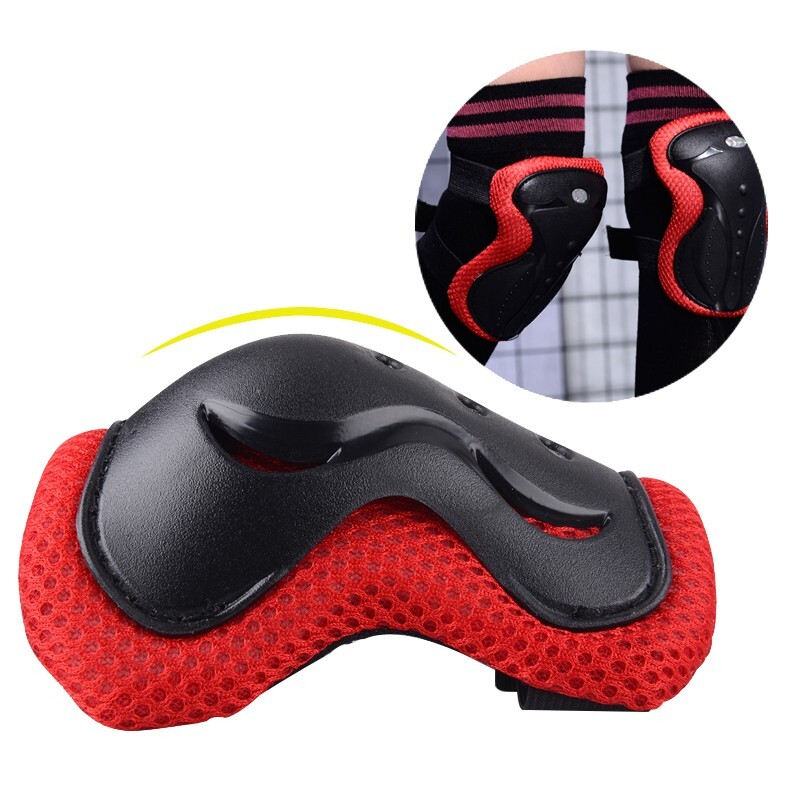 6Pcs Skating Protective Gear Set Wrist Elbow Knee Pads Bike Skateboard
