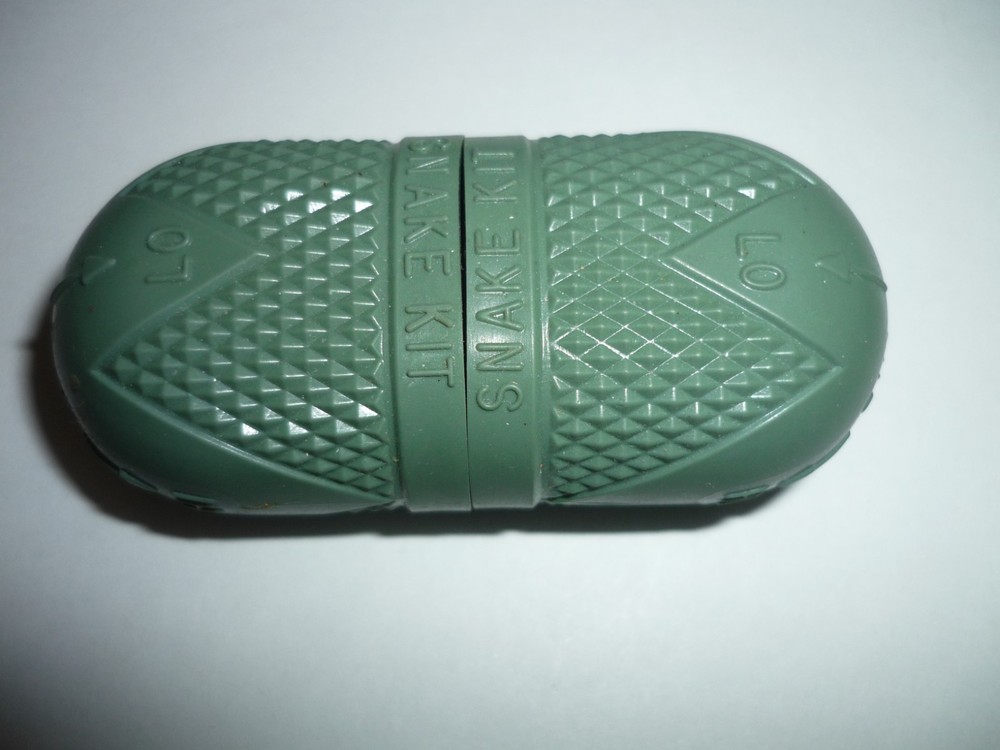 Vintage Cutter Snake Bite Kit Rubber Capsule with Instructions NOS