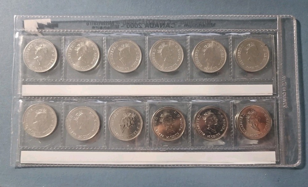 2000 Canada 25 Cent Confederation 12 Coins Uncirculated ( CA.#53 )