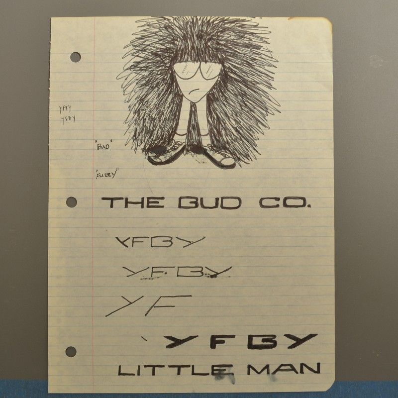 Eric Carr Hand drawn Rockheads Character Bud or Fuzzy Ships Free In USA