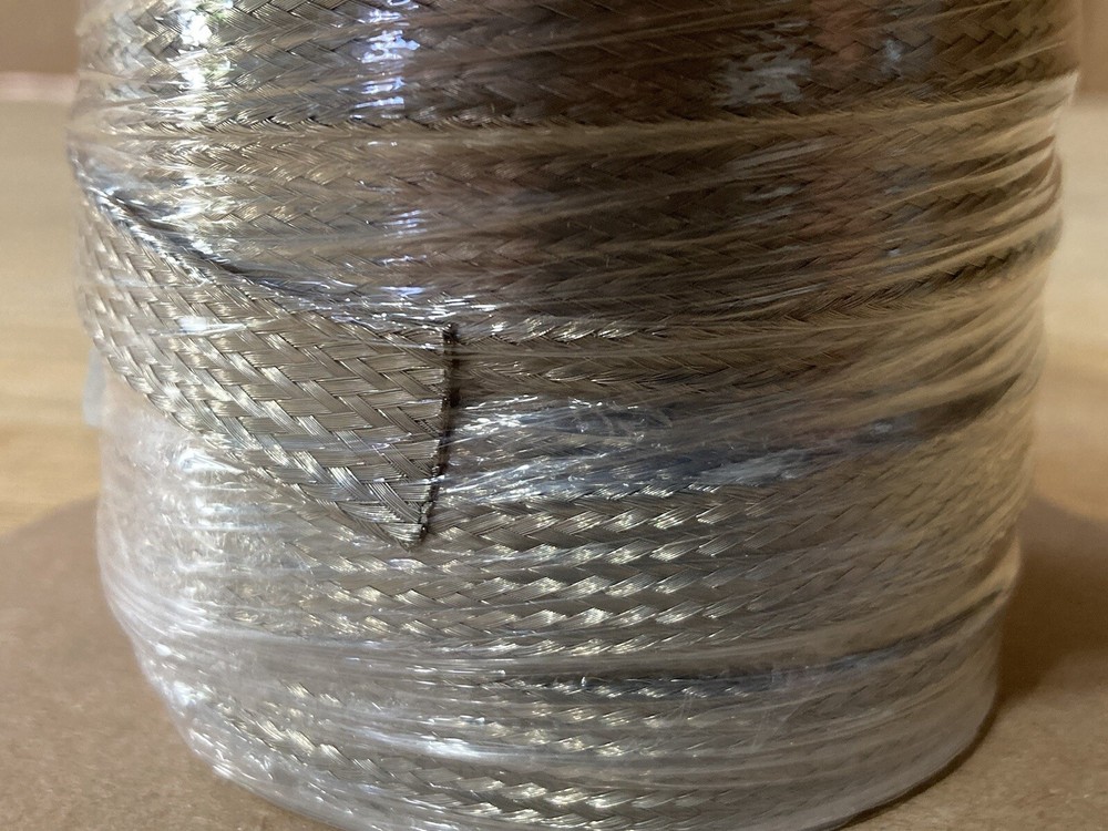 Interference Shielding Expandable Sleeving Tin Plated Copper 3/8” ID 50 ft