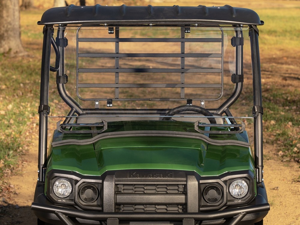 SuperATV Scratch Resistant Vented Full Windshield for Kawasaki Mule SX (2017+)