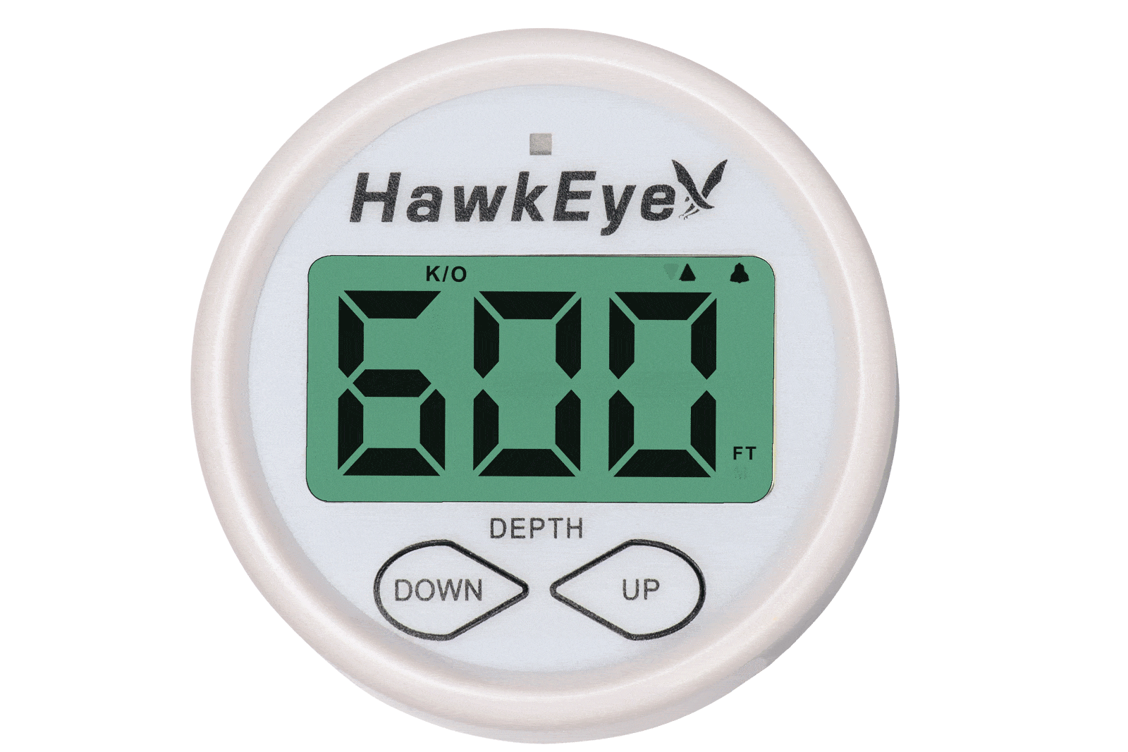 HawkEye® Depth Finder/Sounder with Temperature - Transom Mount Transducer