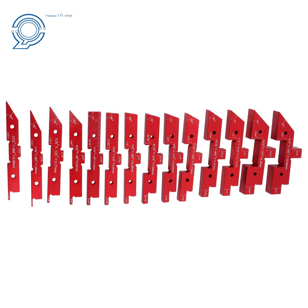 Router Table Setup Bars 14 Pcs Precision Aluminum Setup Blocks Height Gauge