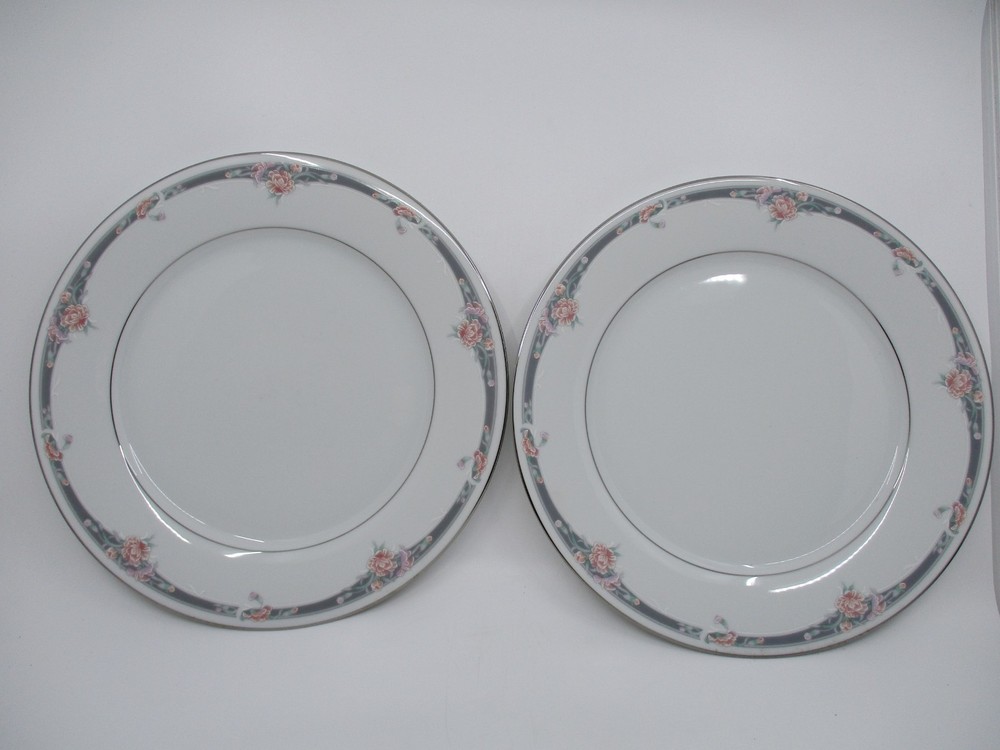 NORITAKE BRUSSELS - 2 DINNER PLATES - 10 1/2"  0406F