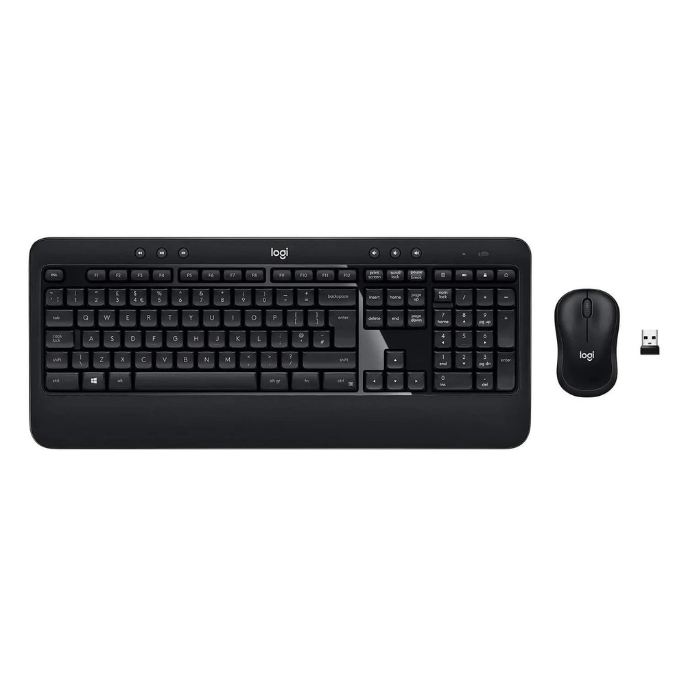 Logitech MK540 Combo 2 Advanced Wireless Keyboard +Black Mouse USB Nano Receiver