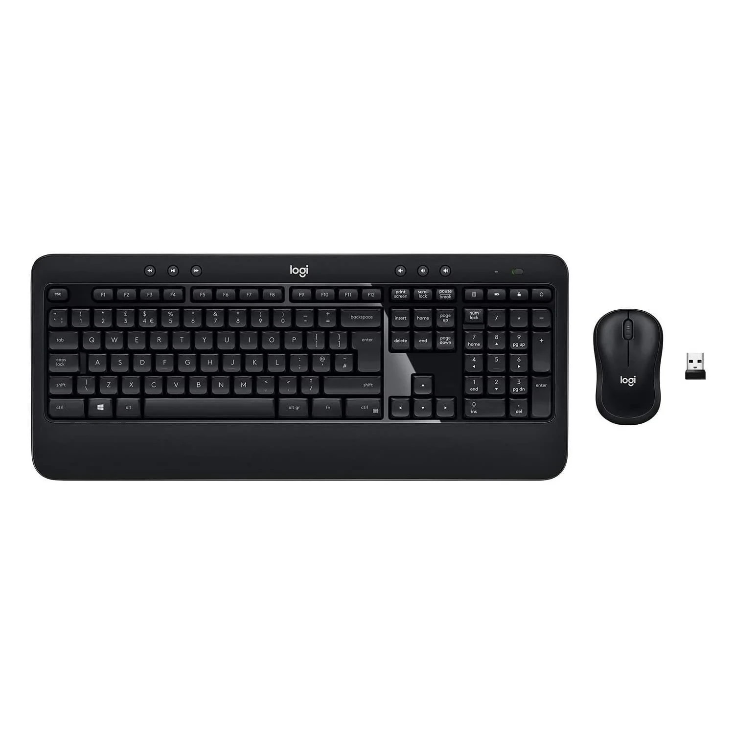 Logitech MK540 Combo Advanced Wireless Keyboard & Mouse Combo USB Receiver Black
