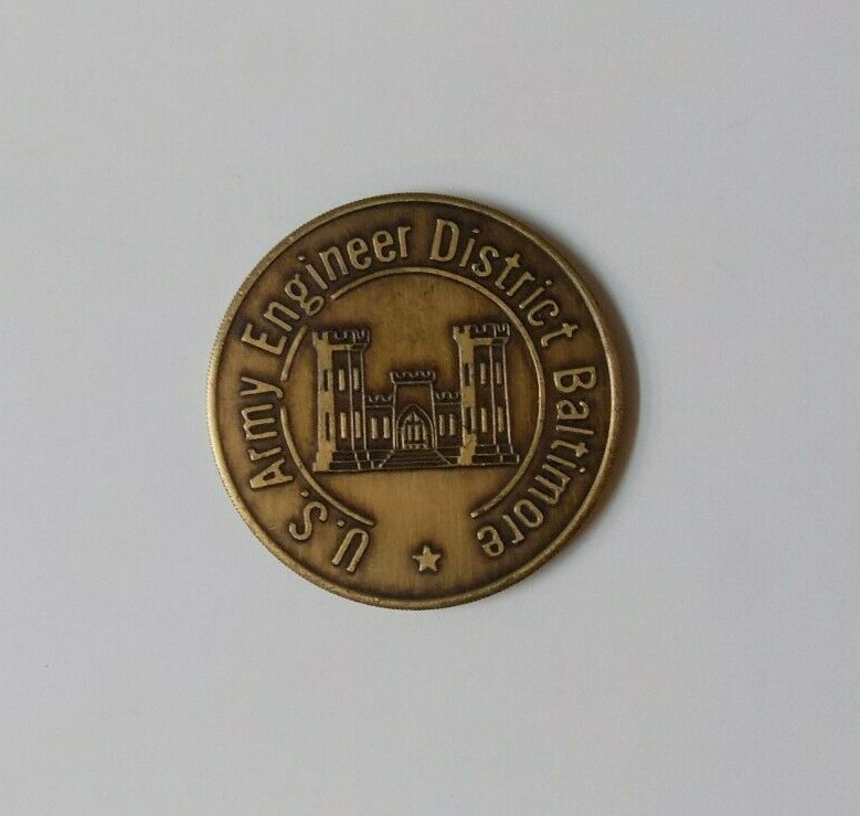1972 US ARMY Engineer District Baltimore Operation Quick Response Challenge COIN