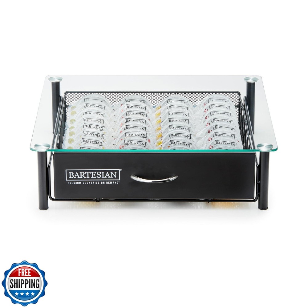 Bartesian Cocktail Capsule Storage Drawer Organizer - Stylish Mix