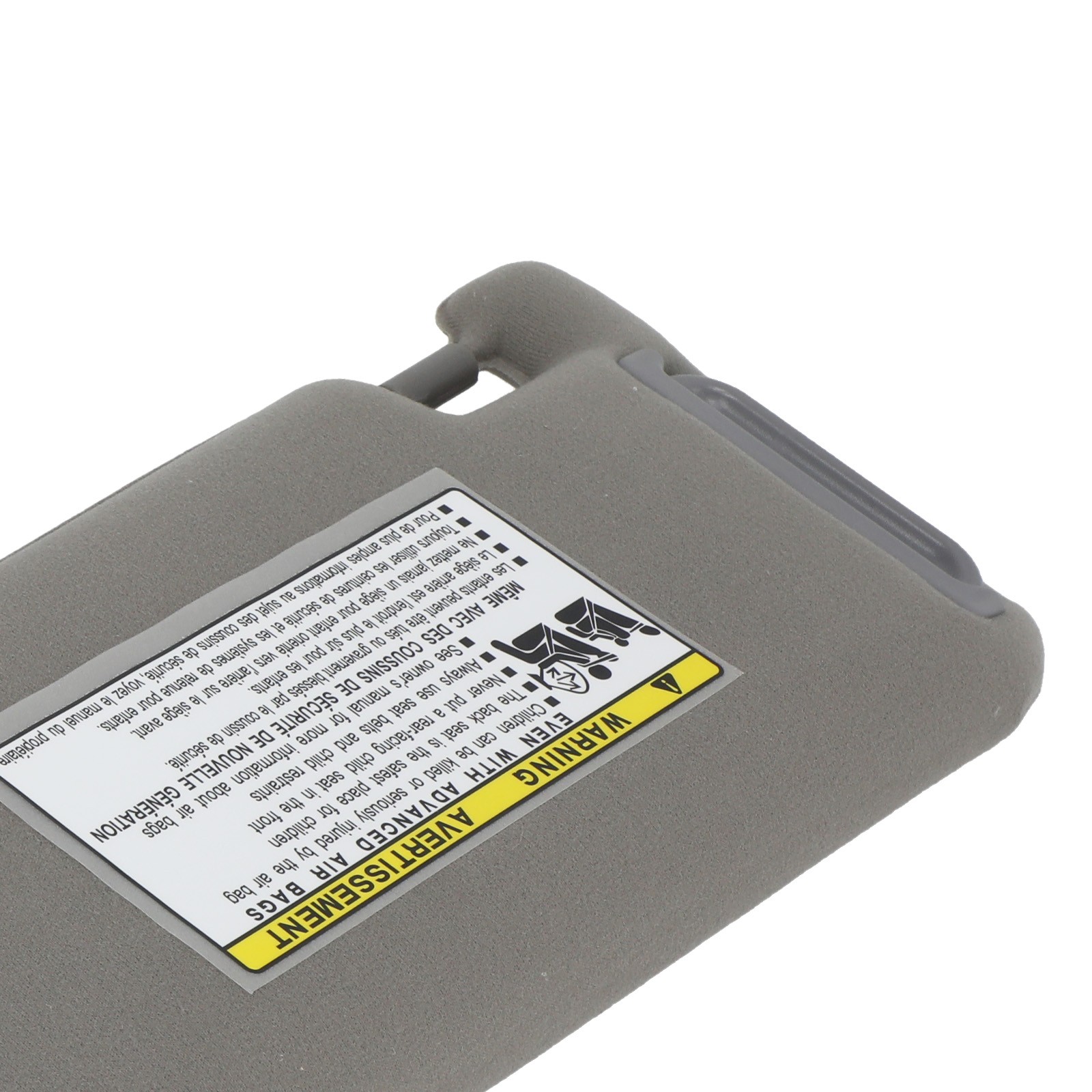 Driver + Passenger Sun Visor for Toyota Camry 12-17 74310-06590-B1 Gray