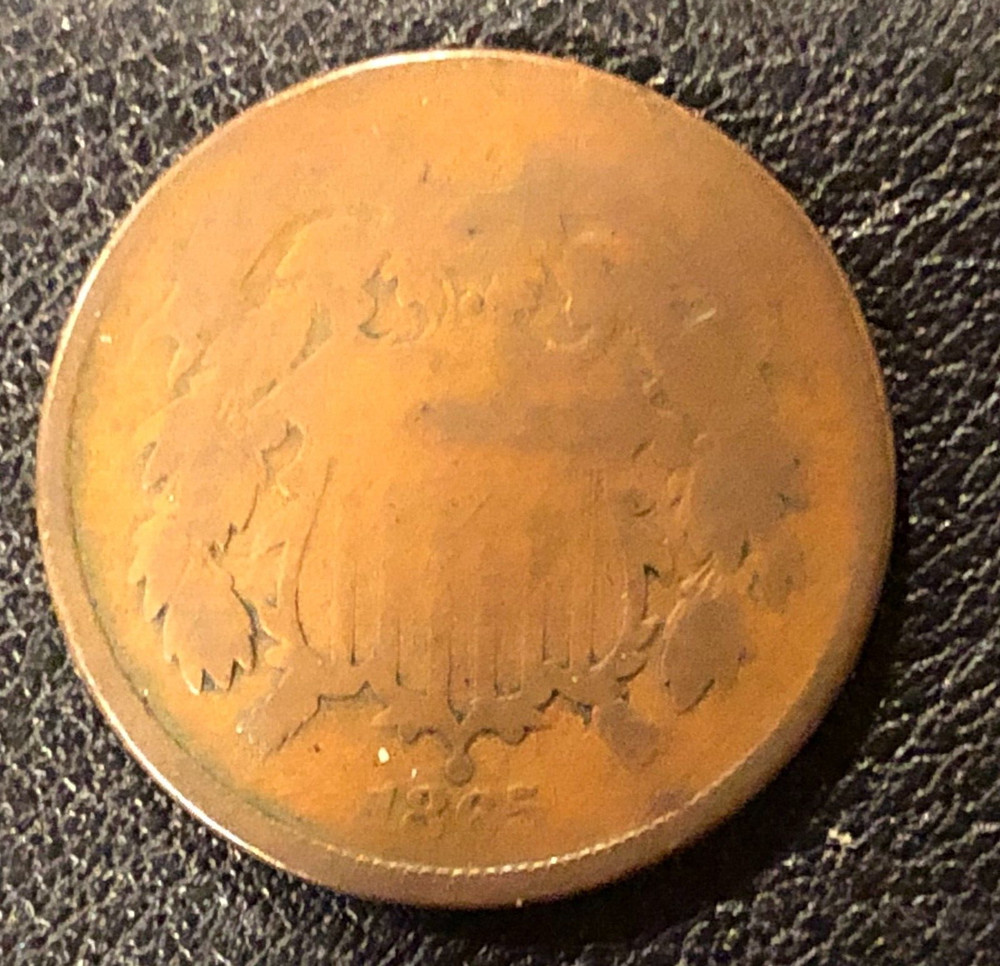 1865 2 Two Cent Piece 2C Type Coin