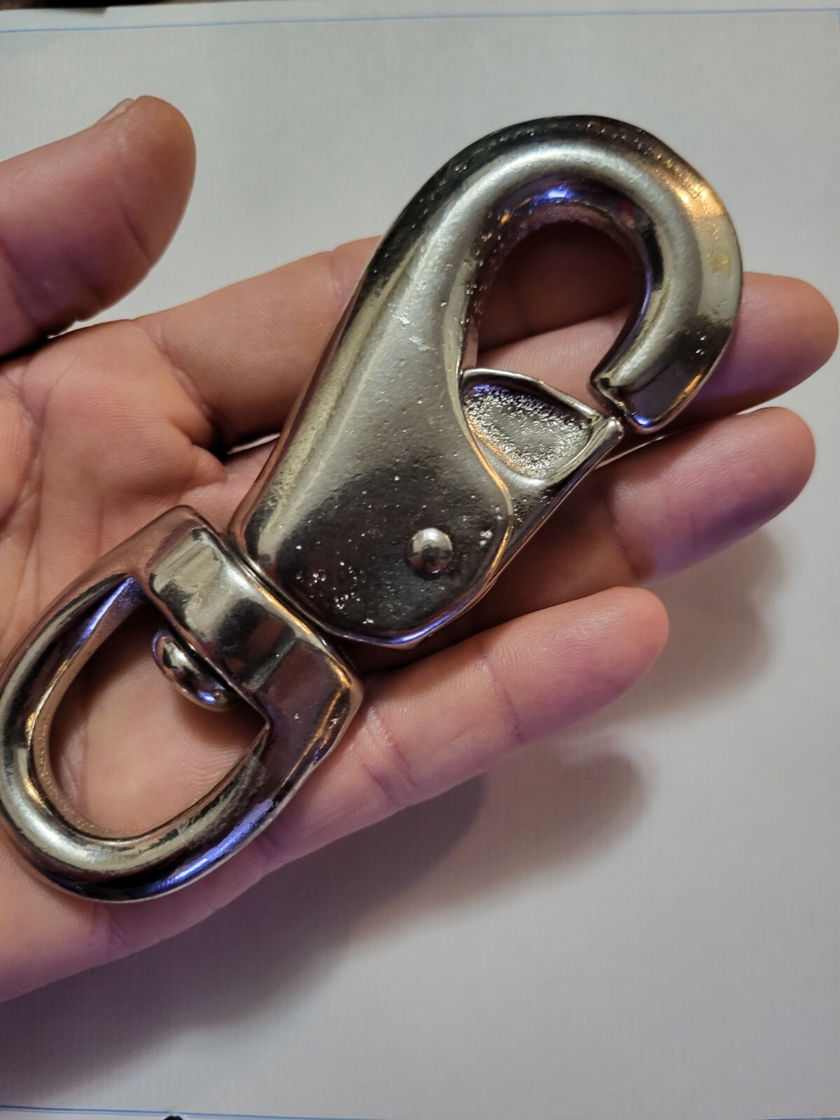 Steel Swivel Eye Bull Snap 5 1/8" Malleable Steel 700 SWL Heavy Duty 1" Eye