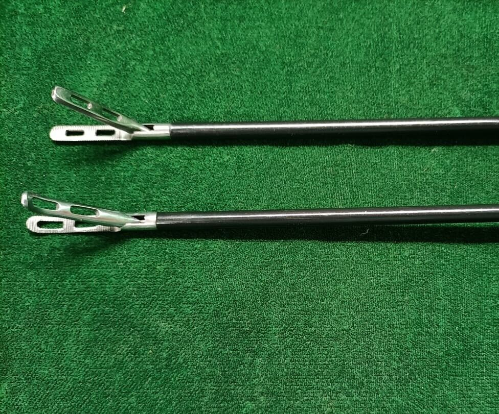 2pc Laparoscopic Monopolar Croce Olmi Grasper 5mmx330mm Reusable Instruments