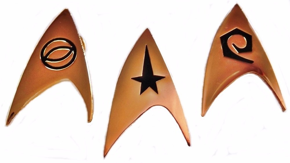 Star Trek Set of 3 Command, Science & Engineering Chest Insignia PINS