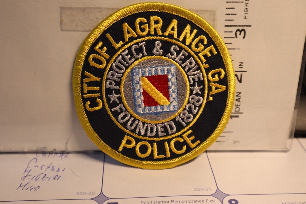 police patch   LAGRANGE POLICE GEORGIA