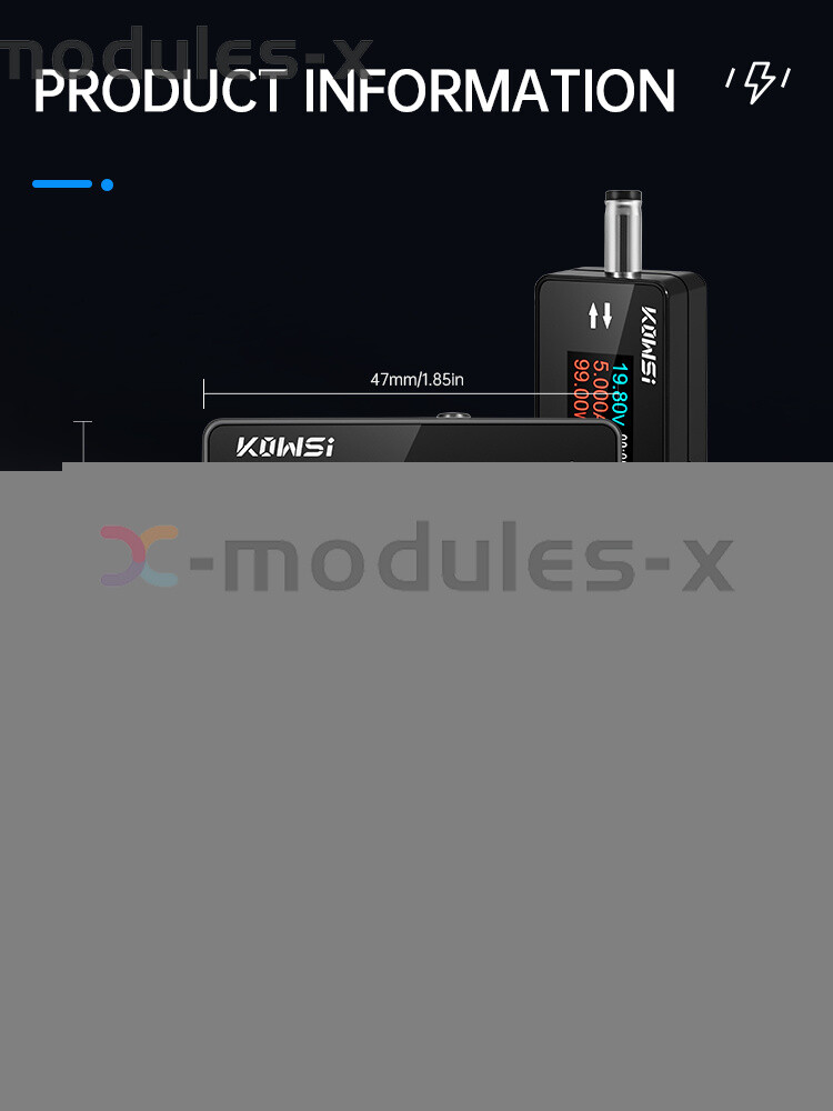DC5.5*2.5 Current Voltage Power Meter Tester Digital LCD Display Meter DC 4V-30