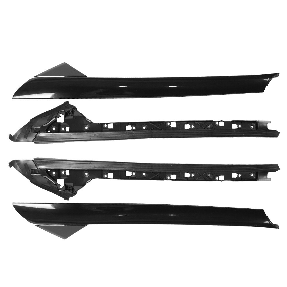 Pair Inner & Outer Windshield A Pillar Molding Trim For Ford Explorer 2011-2019