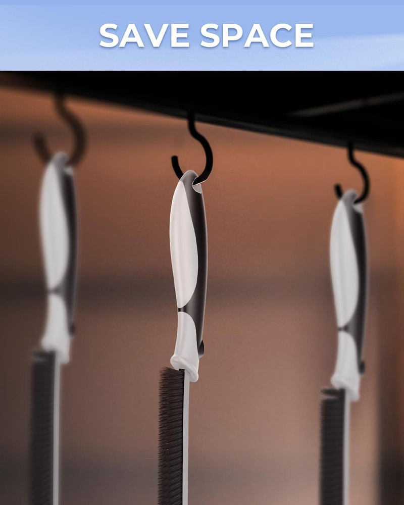 Scrub Brush Set 3 Pack, Small Space Cleaning Tools for Kitchen Bathroom