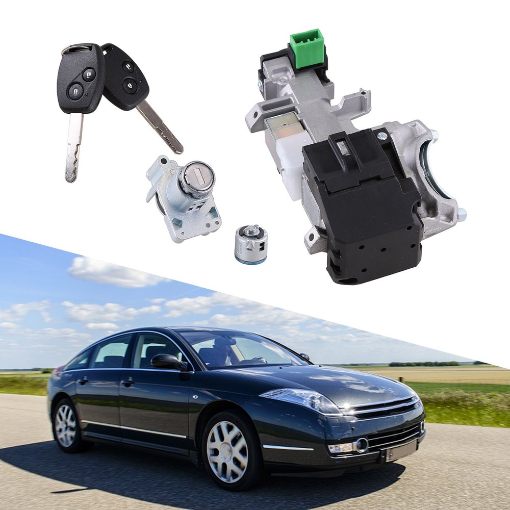 IGNITION & DOOR LOCK CYLINDER SWITCH ASSEMBLY SET 2 REMOTE KEY FOR CRV 2007-2011