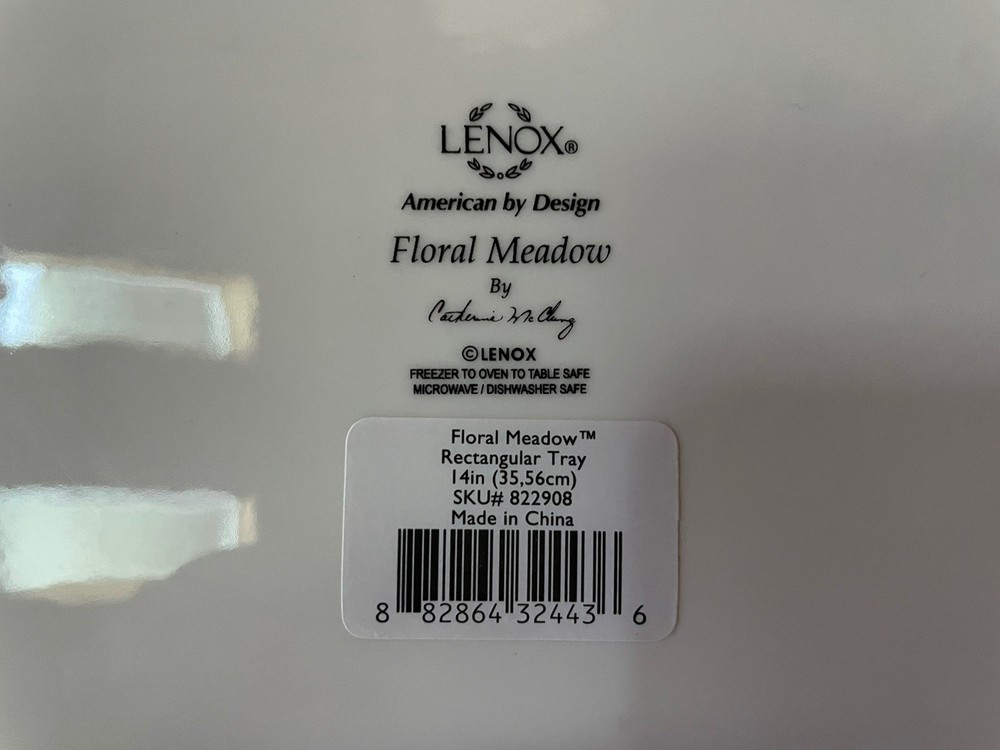 Lenox Floral Meadow Rectangular Tray
