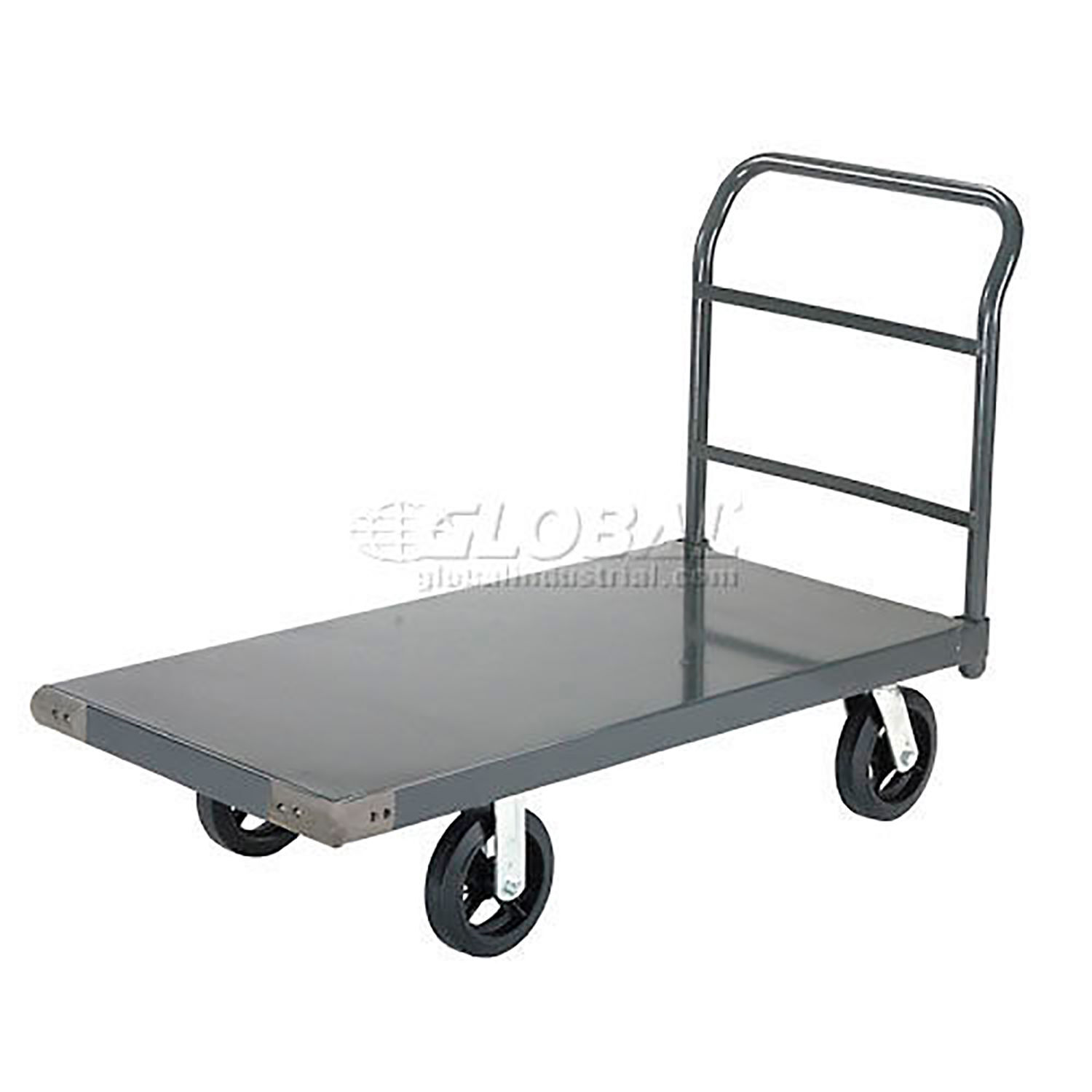 Platform Truck w/Steel Deck 8" Rubber Casters 60 x 30 2400 Lb. Capacity