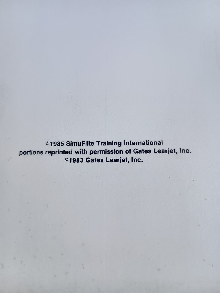 Learjet 55 Operating Handbook - Simuflite