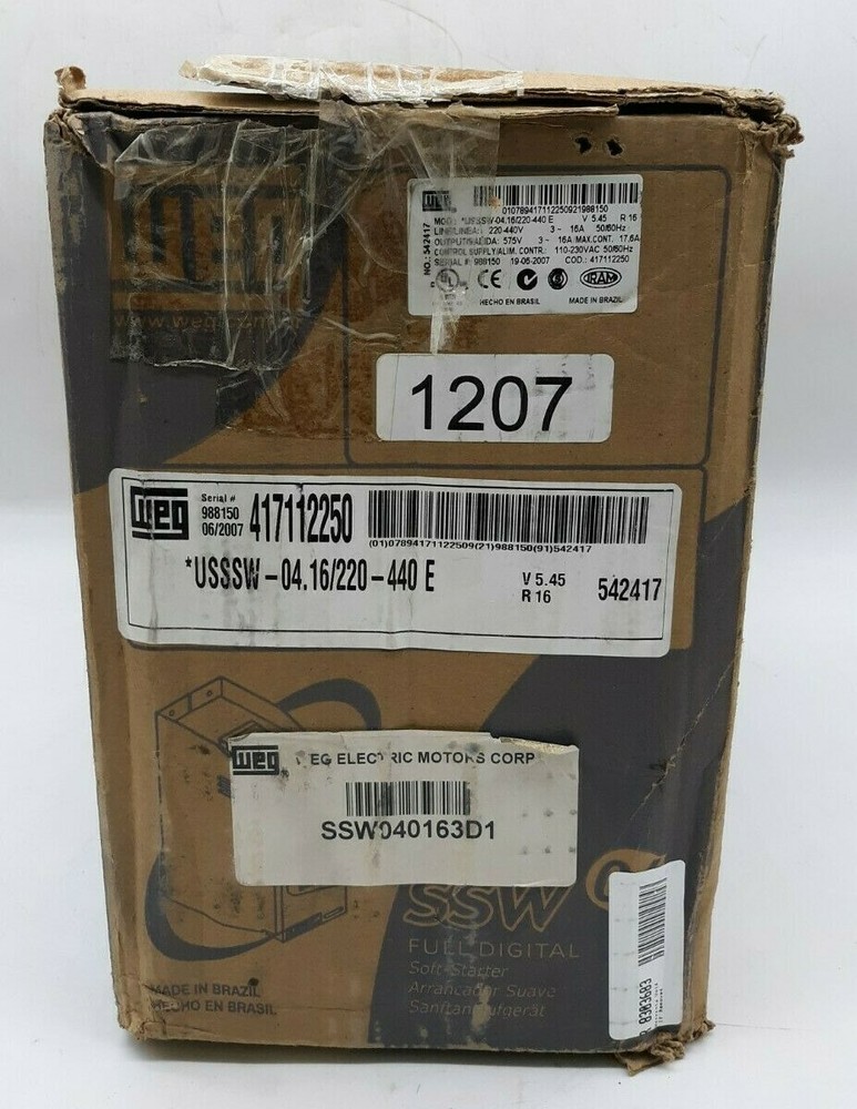 WEG SSW040163D1 Soft Starter