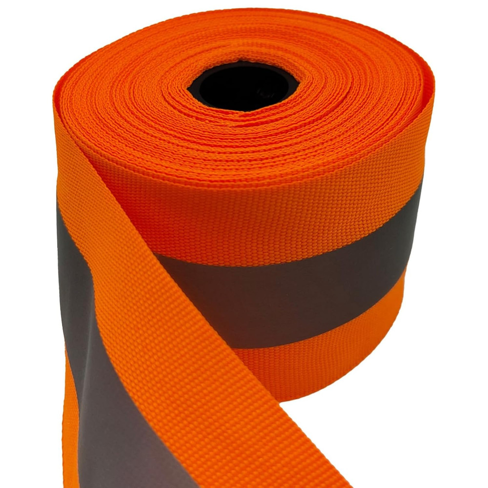 2" X 33Ft X 2 Rolls Reflective Ribbon, 2 Cm Reflective Width High Visibility Fab