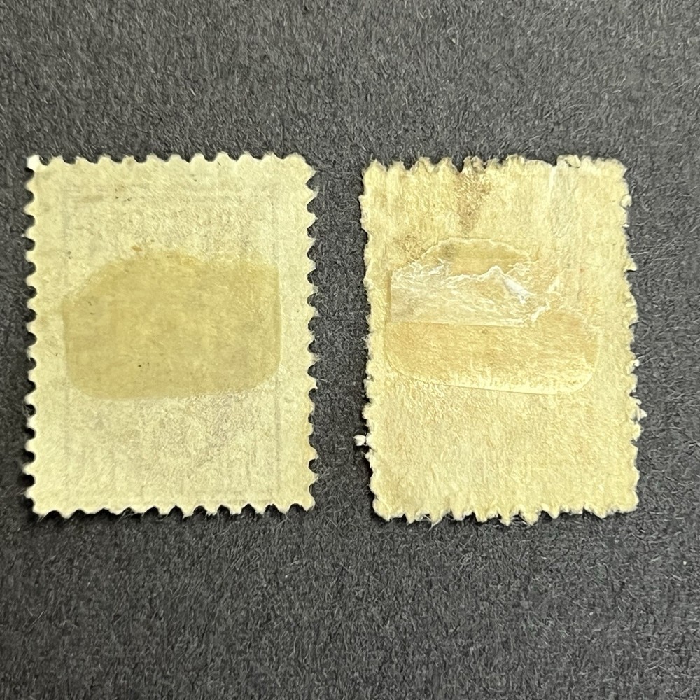 1930-1921 2 Cancelled Hinged Stamps - Central Lithuania