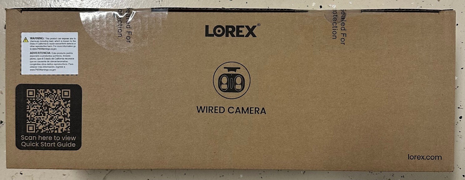 Lorex H20 4K Wired Dual Lens IP Camera Smart Security Lighting Motion Detection