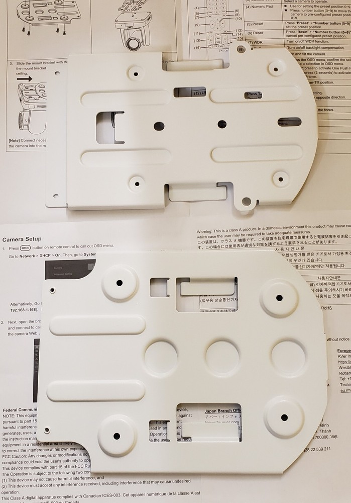 AVer PTMLTCM01 Ceiling Mount for PTZ Series White