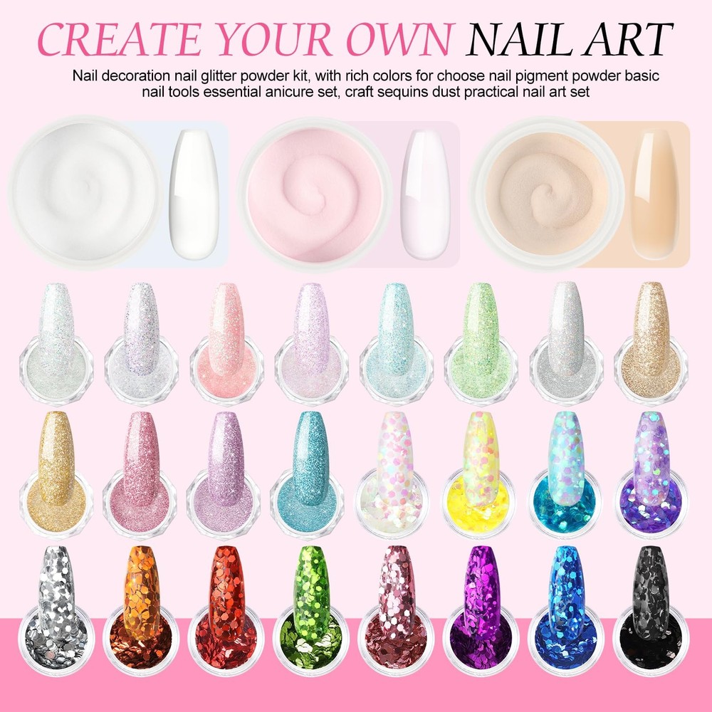 Acrylic Nail Kit with Drill and U V Light, Spring Collection
