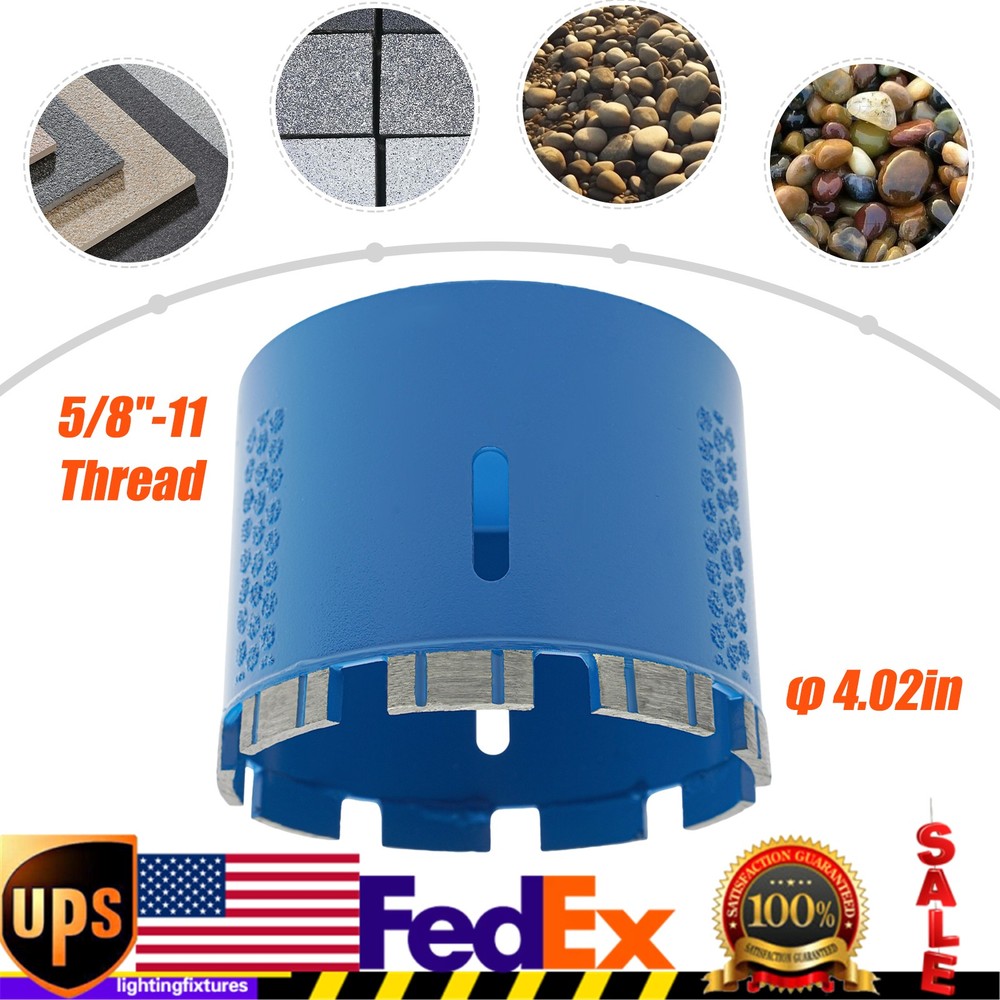 Diamond Core Drill, Drilling Bit, 5/8-11 Thread Diamond Drilling Bit Blue NEW