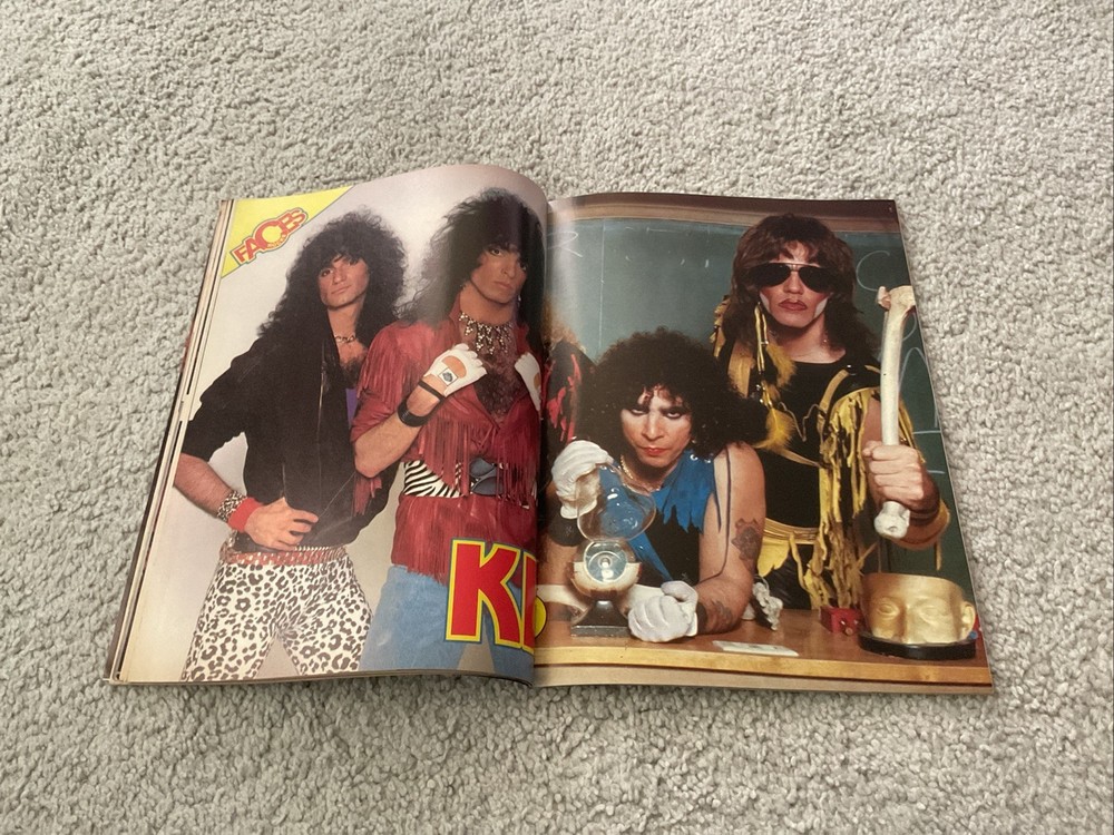 FACES METAL MUSCLE MAGAZINE FALL 1985 KISS VAN HALEN TWISTED SISTER MOTLEY CRUE