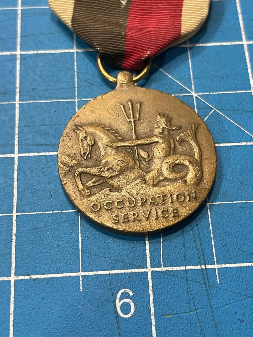 Original WWII US Navy Occupation Service Medal