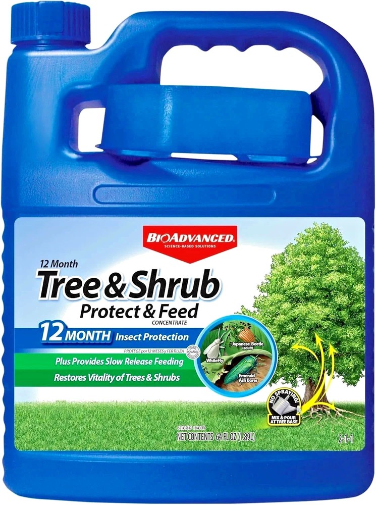 BioAdvanced- 820169K, Concentrate, 64 Oz Tree & Shrub Protect and Feed