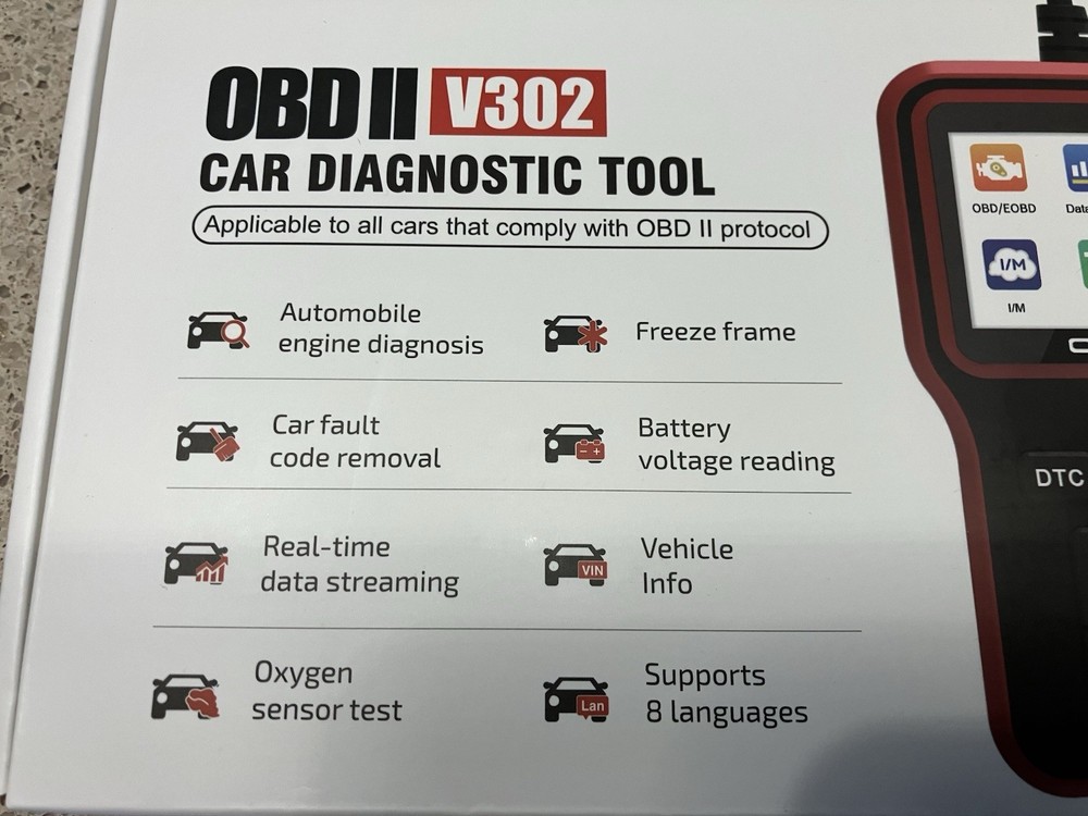 OBD2 Scanner Diagnostic Engine Car Code Reader - Car OBDII/EOBD Diagnostic Tool