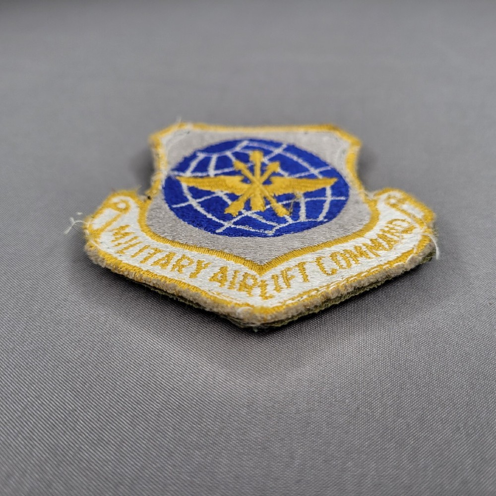US Air Force Military Airlift Command Patch MAC AFB USAF Hook & Loop Embroidered