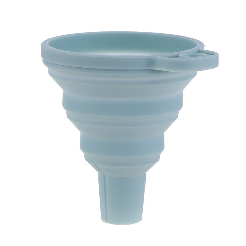 1PC Silicone Foldable Collapsible Style Funnel Hopper Kitchen Cooking Tools