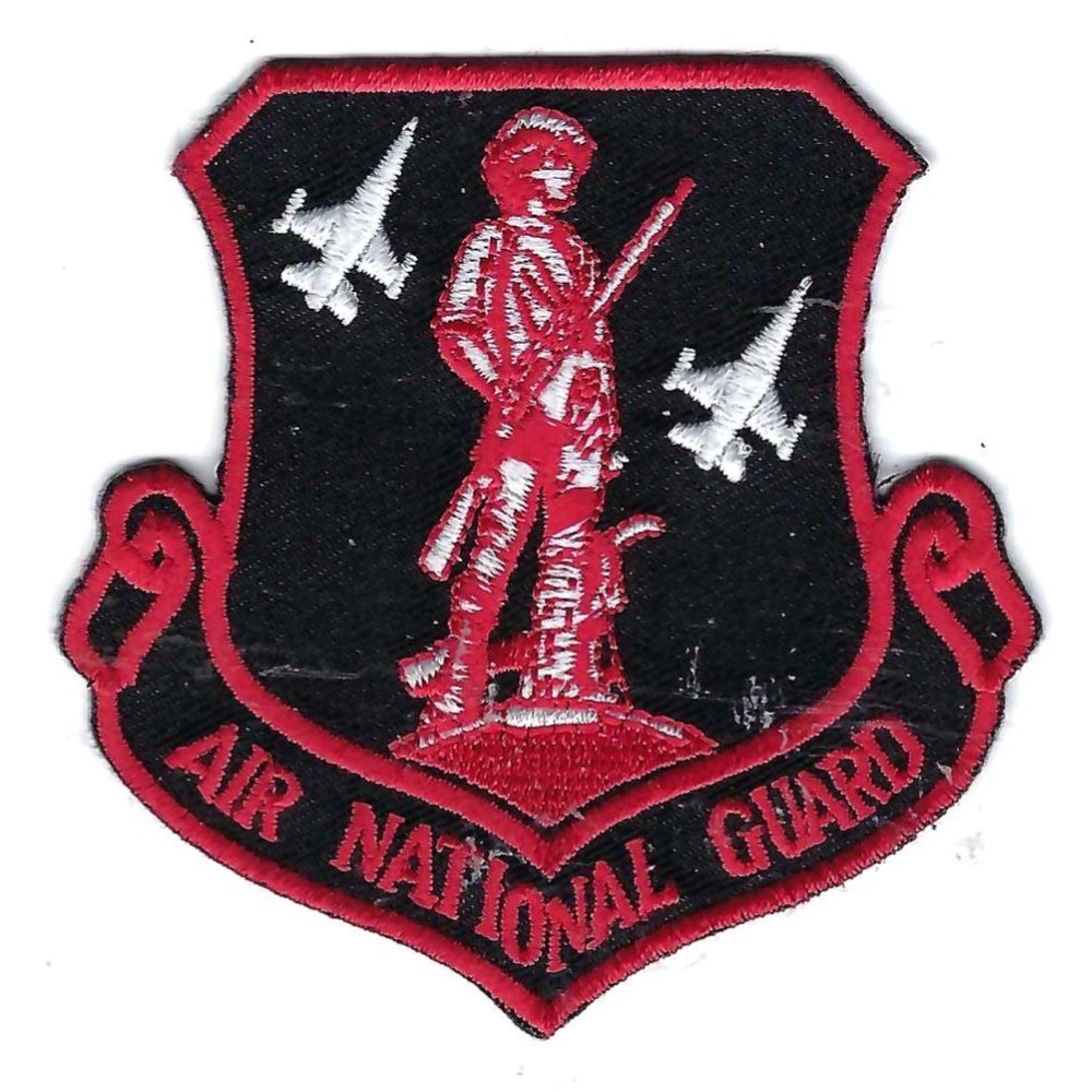 119th  FIGHTER SQUADRON "ANG MINUTEMAN"(RED-BLACK) patch