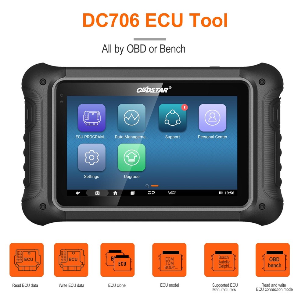 OBDSTAR DC706 E/CU Tool Full Version For Car Motorcycle ECM+TCM+BODY E/CU Clone