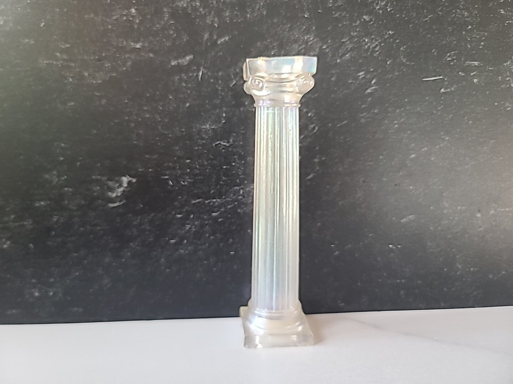 Greek Column Plastic Iridescent Cake Pillar Vintage
