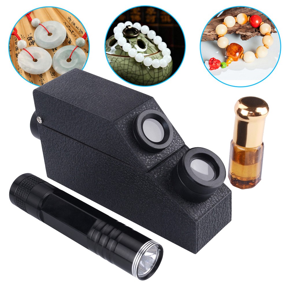 GemologicalGemstone Gem Refractometer Built-In Light 1.30-1.81RI for GIA testing