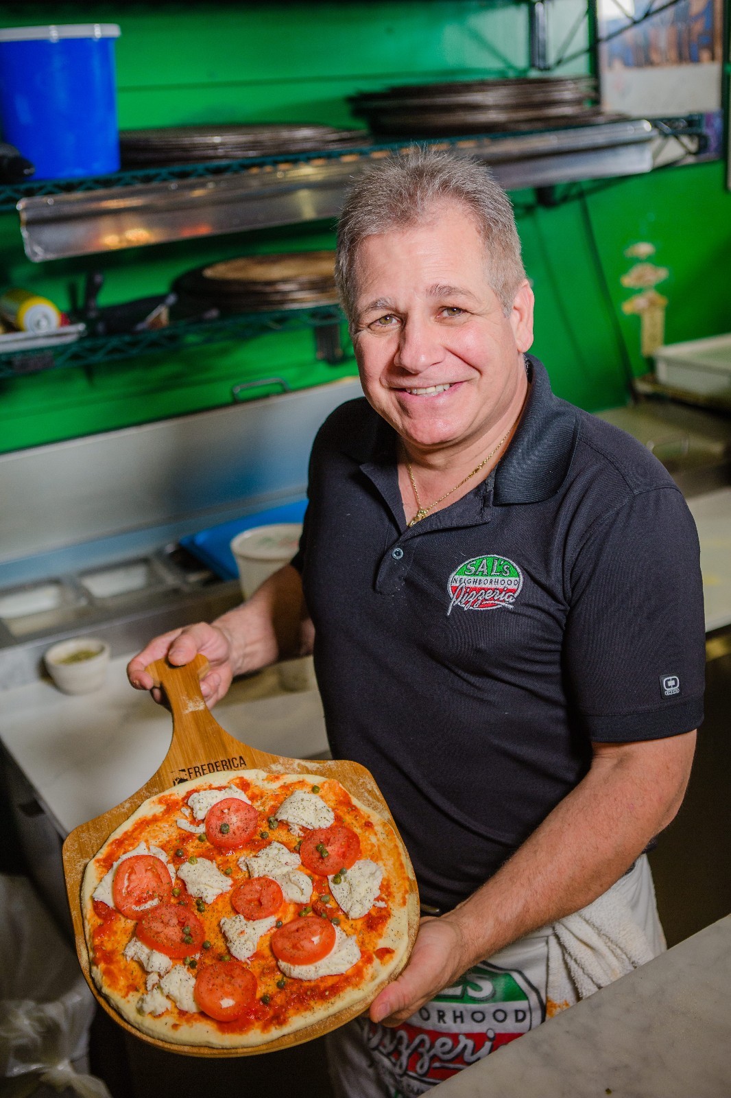 Bamboo Pizza Peel Paddle and Cutting Board with Handle (Extra Large Size)