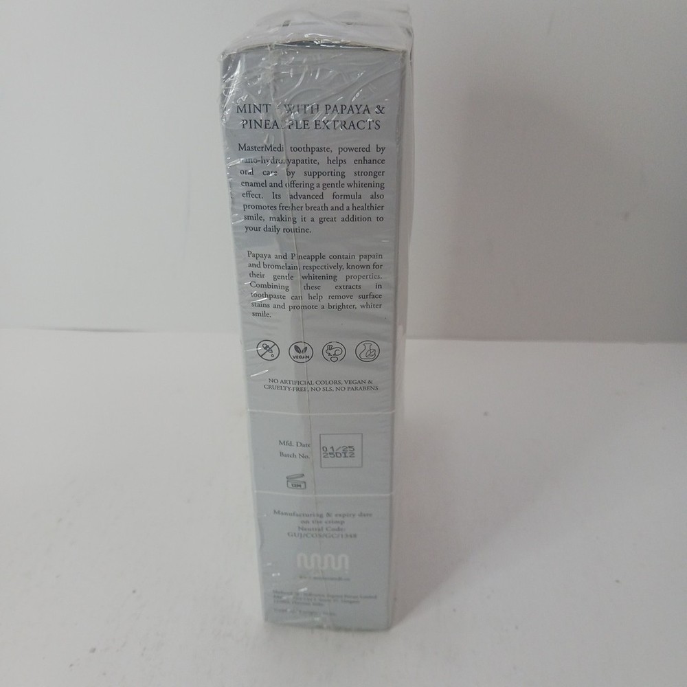 3 Pack MasterMedi Magic Mint Toothpaste Whitening Enhances Enamel Appearance NIB