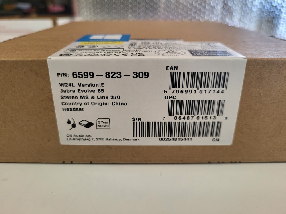 Jabra Evolve 65 Professional Wireless Headset W/ Dual Bluetooth Connectivity