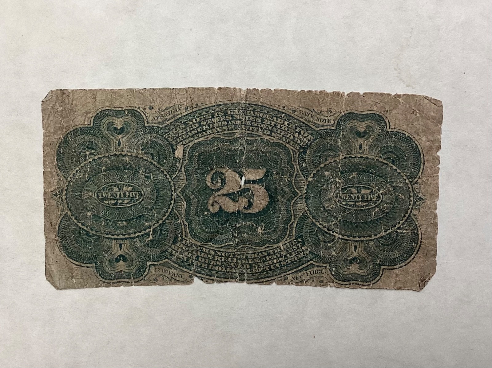 ~ 25 CENTS FOURTH ISSUE US FRACTIONAL CURRENCY - GEORGE WASHINGTON